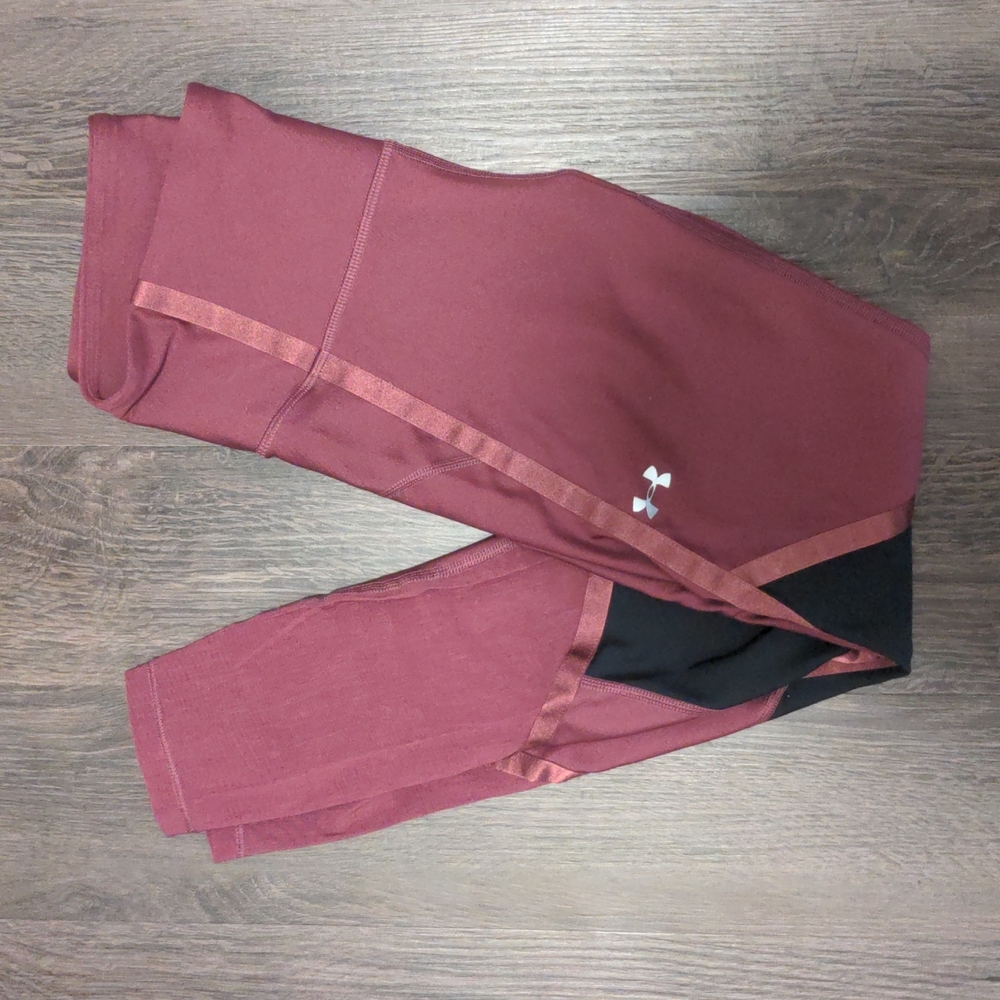 Under Armour Heat Gear Mesh Panel Leggings Size Small
